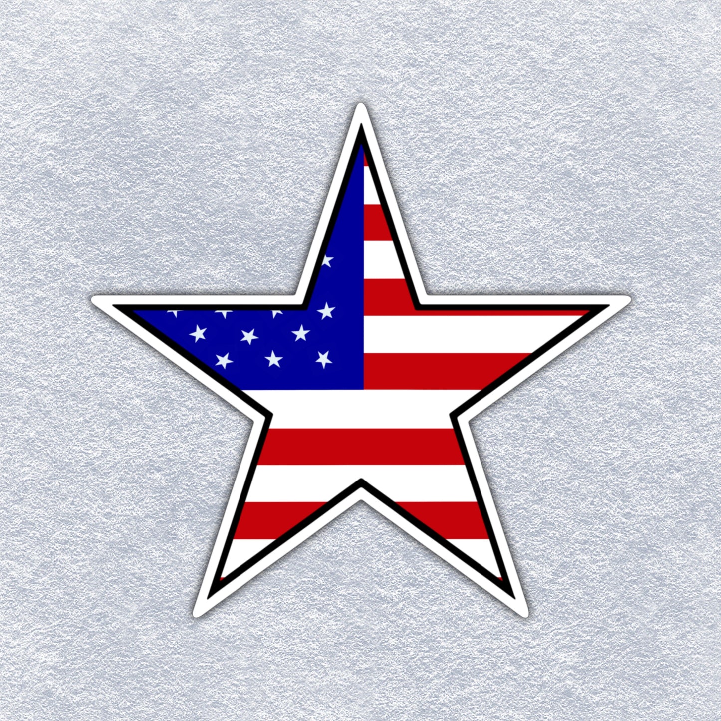 American Star Vinyl Sticker