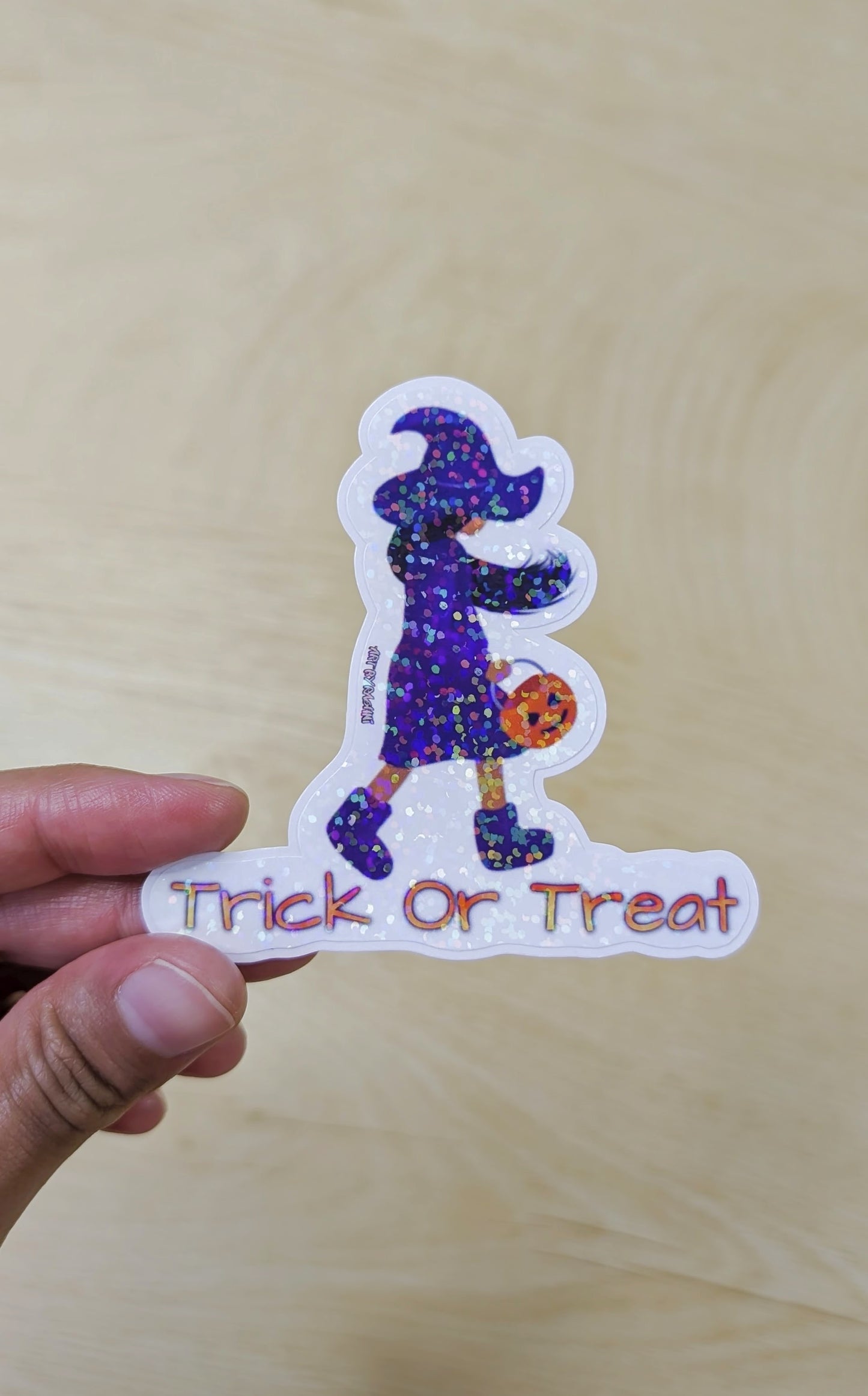 Trick or Treat Vinyl Sticker