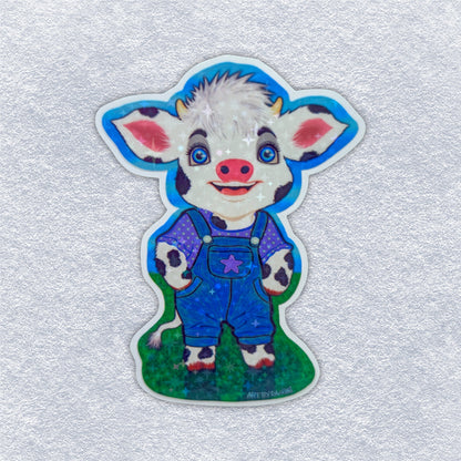 Cowgirl (Holographic Star) Vinyl Sticker