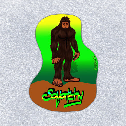 Squatchy Boy Vinyl Sticker