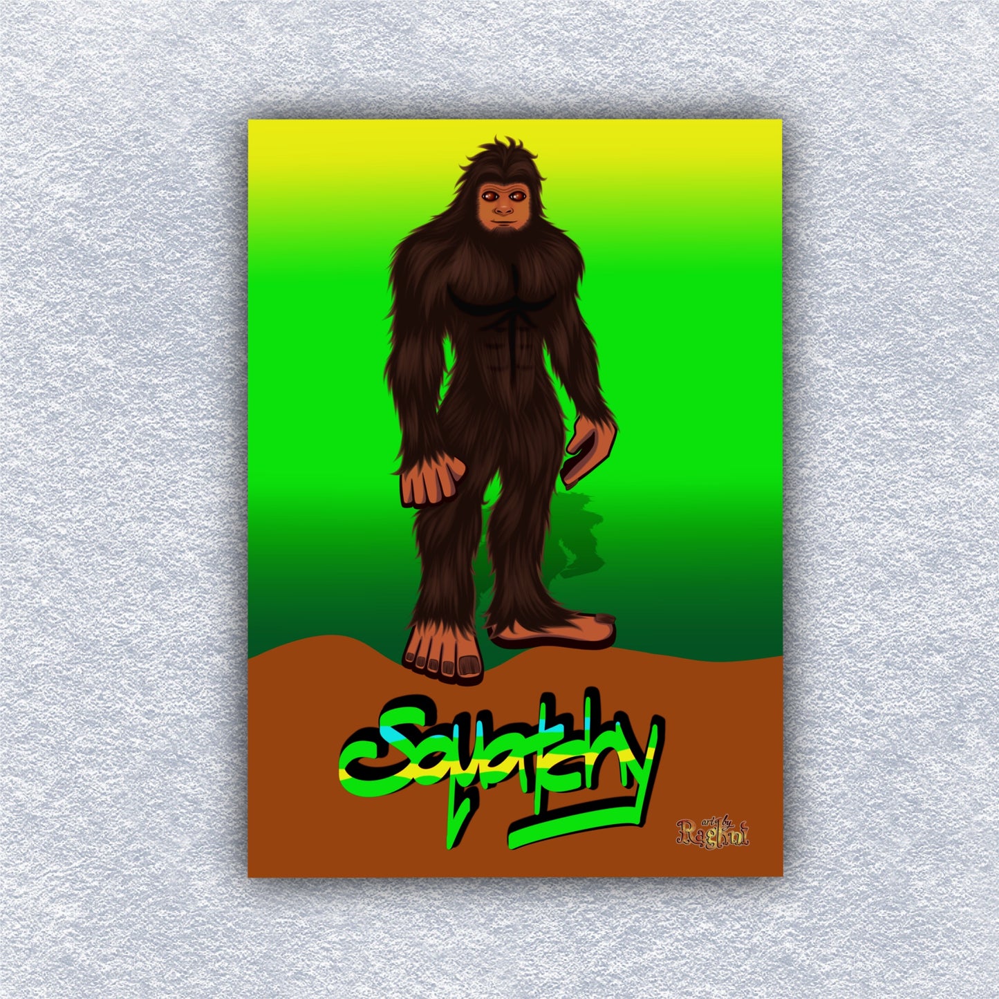 Squatchy Boy Art Print