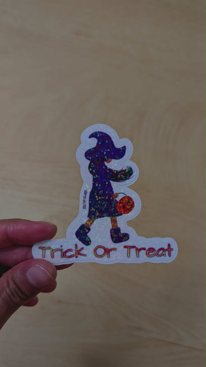 Trick or Treat Vinyl Sticker