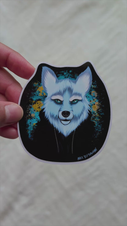 Gray Wolf Vinyl Sticker