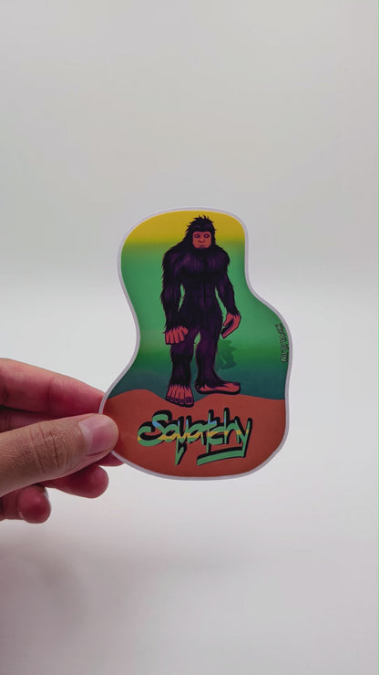 Squatchy Boy Vinyl Sticker